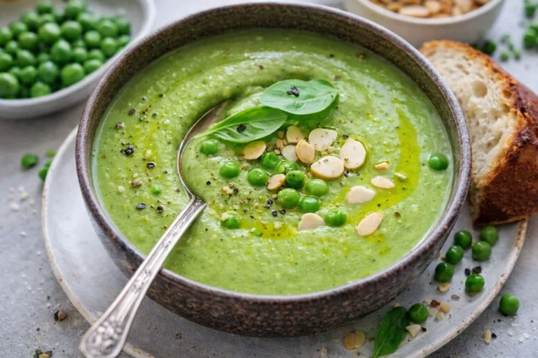Quick and Easy Cream of Green Pea Soup