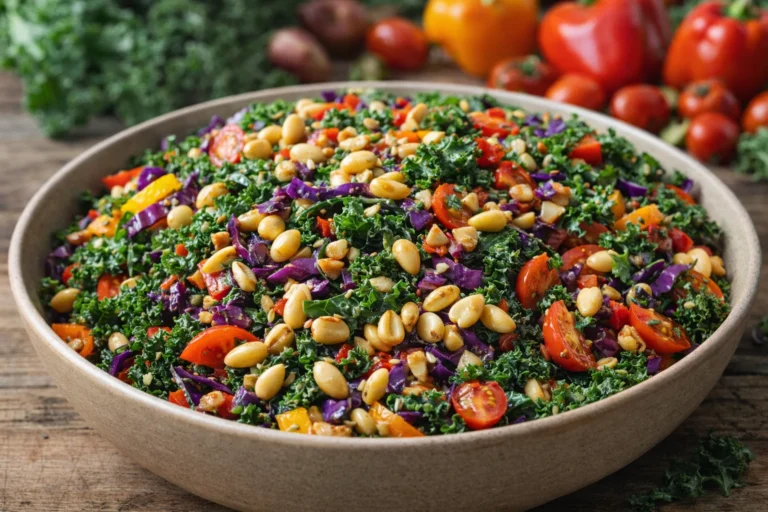 Rainbow Kale Salad That Dances on Your Taste Buds