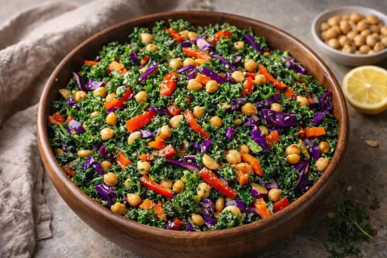 Refreshing Rainbow Kale Salad for All Seasons