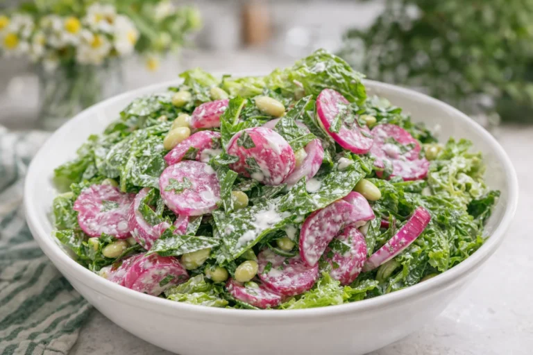 Refreshing Spring Herb Salad with Zesty Onions