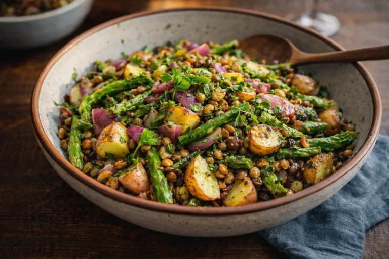 Delicious Spring Potato  Lentil Salad for Gatherings