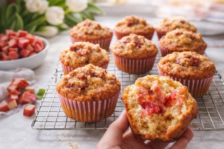 Spring into Flavor with Rhubarb Muffins