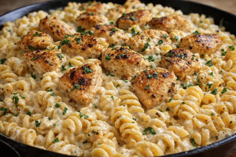 Cheesy Cajun Garlic Chicken Rotini Skillet A Simple Family Dinner Recipe