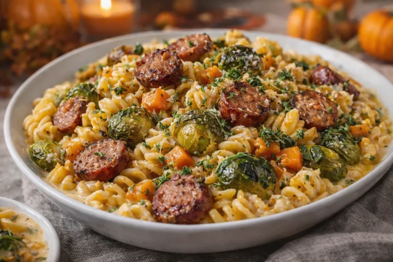 Creamy Autumn Sausage Squash Pasta A Hearty Fall Dinner Recipe