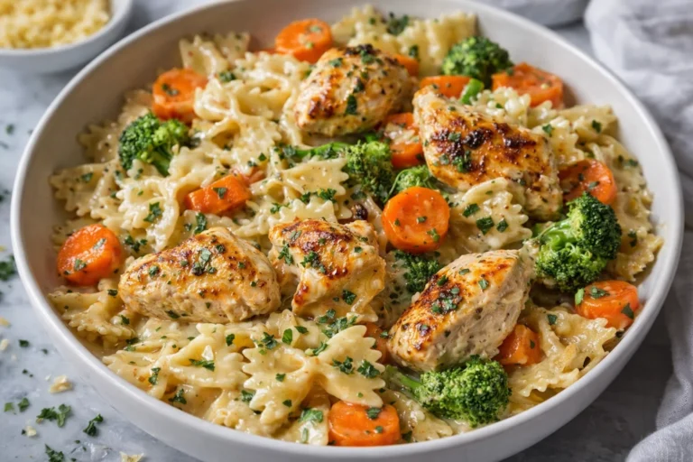Creamy Cheddar Havarti Chicken Pasta Quick  Easy Family Dinner Recipe