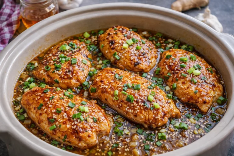 Crockpot Honey Garlic Chicken Easy Healthy Dinner Recipe for Everyone