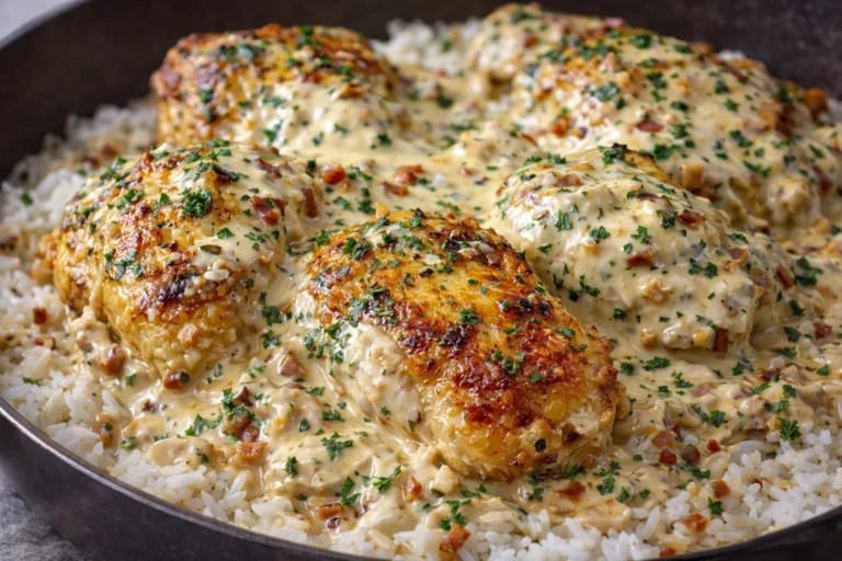 Easy Creamy Smothered Chicken and Rice A Simple Recipe for Dinner