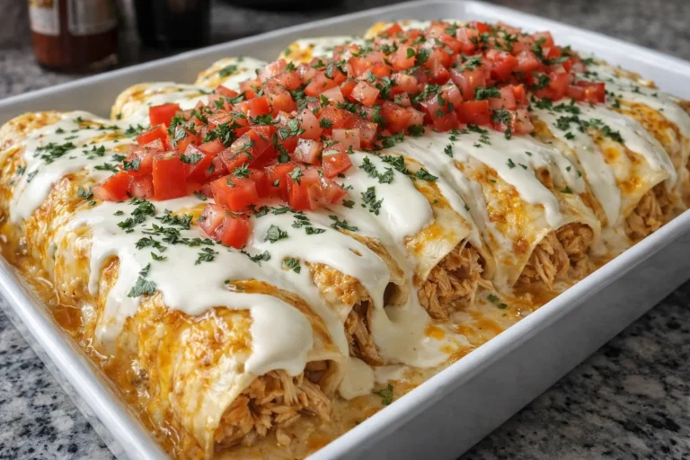 Queso Chicken Enchiladas Quick and Easy Family Recipe for Dinner