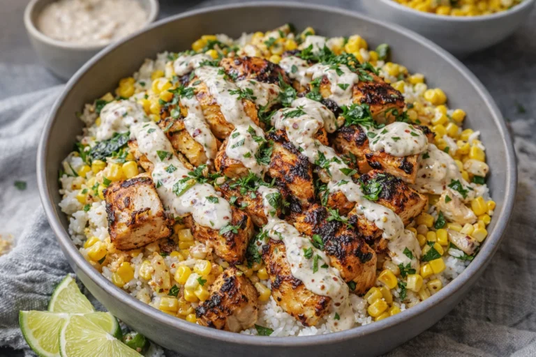 Easy Street Corn Chicken Rice Bowl Quick, Healthy Dinner Idea