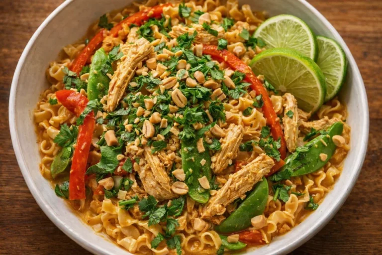 Thai Peanut Chicken Noodle Bowls A Quick and Easy Dinner Recipe for Everyone