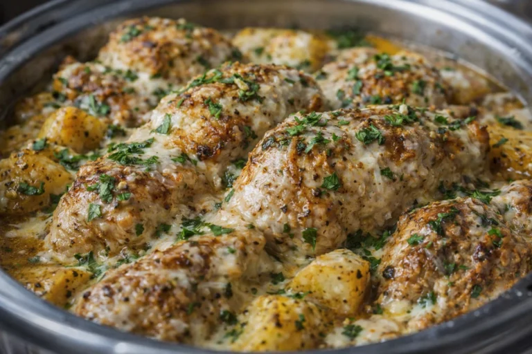 Garlic Parmesan Chicken Crockpot Effortless Recipe for Family Dinners