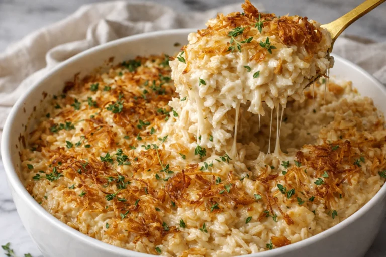 French Onion Chicken Rice Bake A Quick  Easy Recipe for Family Dinners