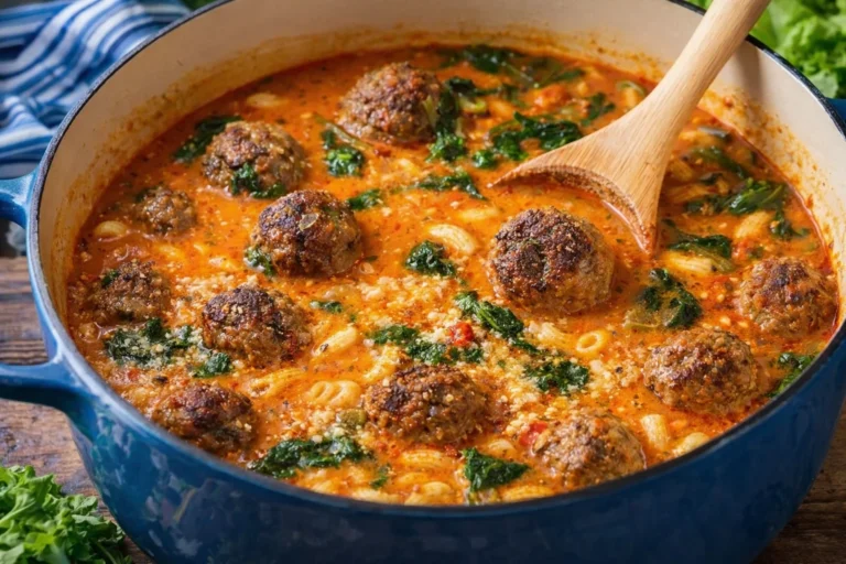 Savory Meatball Soup Recipe for Family Dinners with Italian Flavors