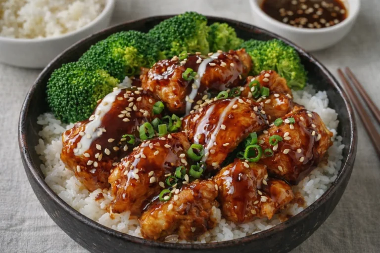 Sticky Chicken Rice Bowls Quick and Easy Family Dinner Recipe