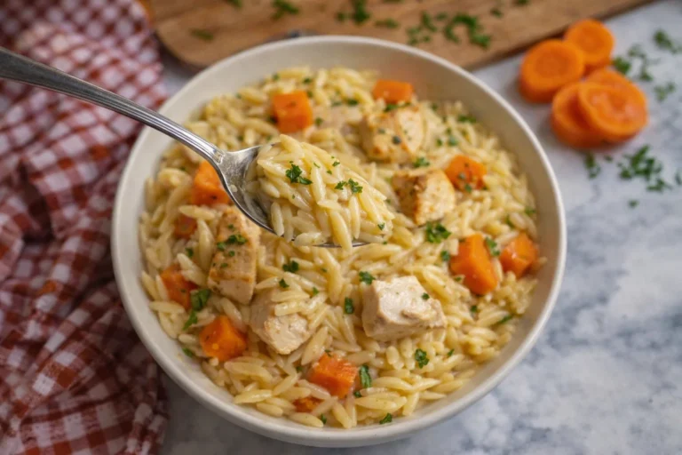 Tasty Chicken Pot Pie Orzo A Quick  Easy Comfort Meal Recipe