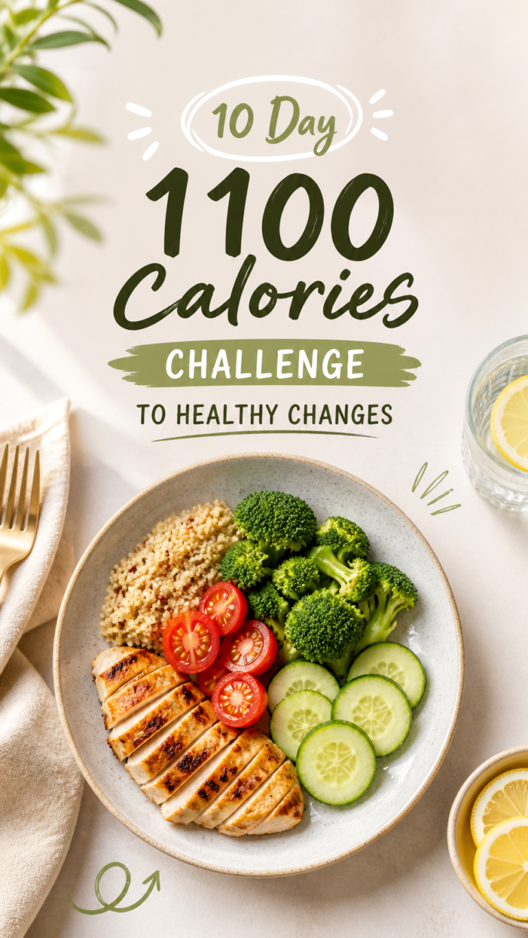 10 Day 1100 Calorie Challenge Easy Healthy Dinner Recipes for Weight Loss