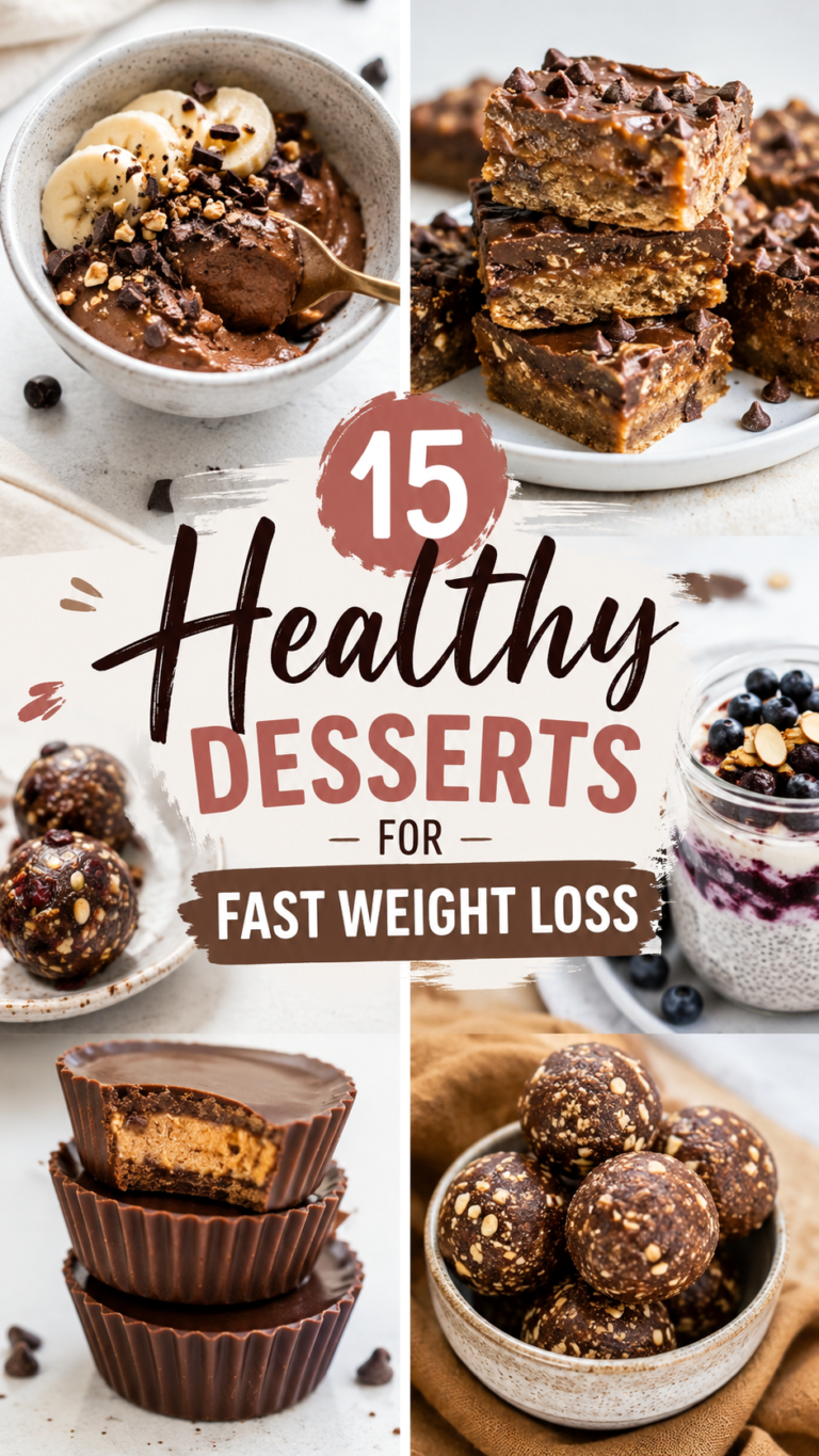 15 Healthy Dessert Recipes for Fast Weight Loss  Easy Vegan Sweet Treats