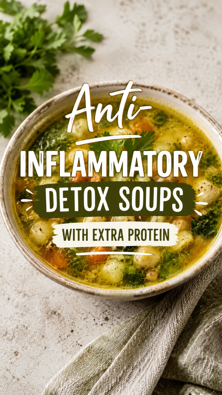 Anti-Inflammatory Detox Soup Recipes with Extra Protein for Healthy Meals