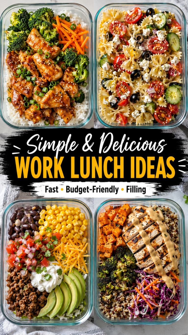 Cheap  Easy Healthy Lunch Recipes for Work Meal Prep Ideas