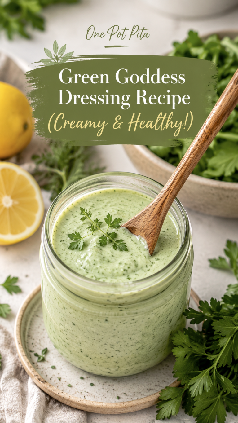 Creamy Green Goddess Dressing Recipe  Healthy Salad Dressing  Dip