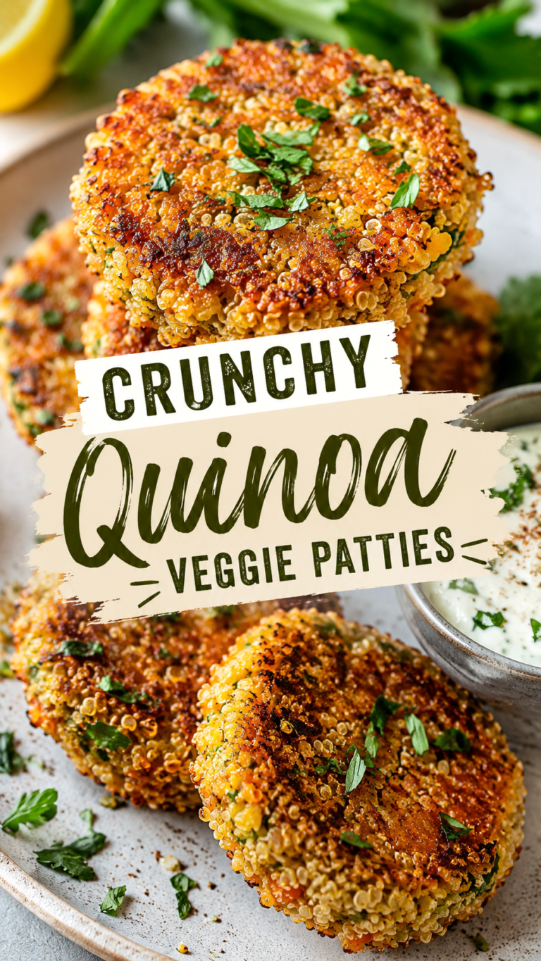 Crispy Quinoa Veggie Patties Recipe  Healthy Vegetarian Dinner Ideas