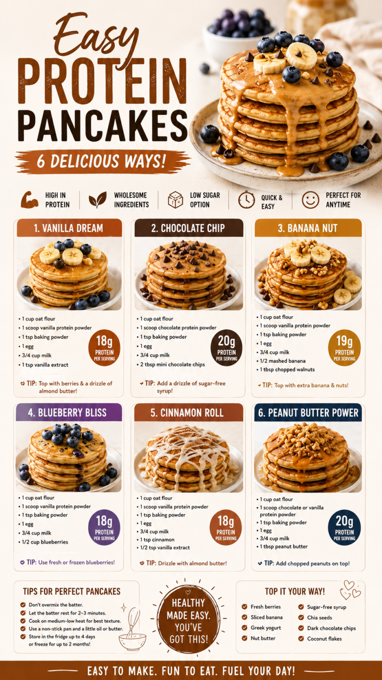 Easy Protein Pancake Breakfast Ideas for Healthy High Protein Mornings
