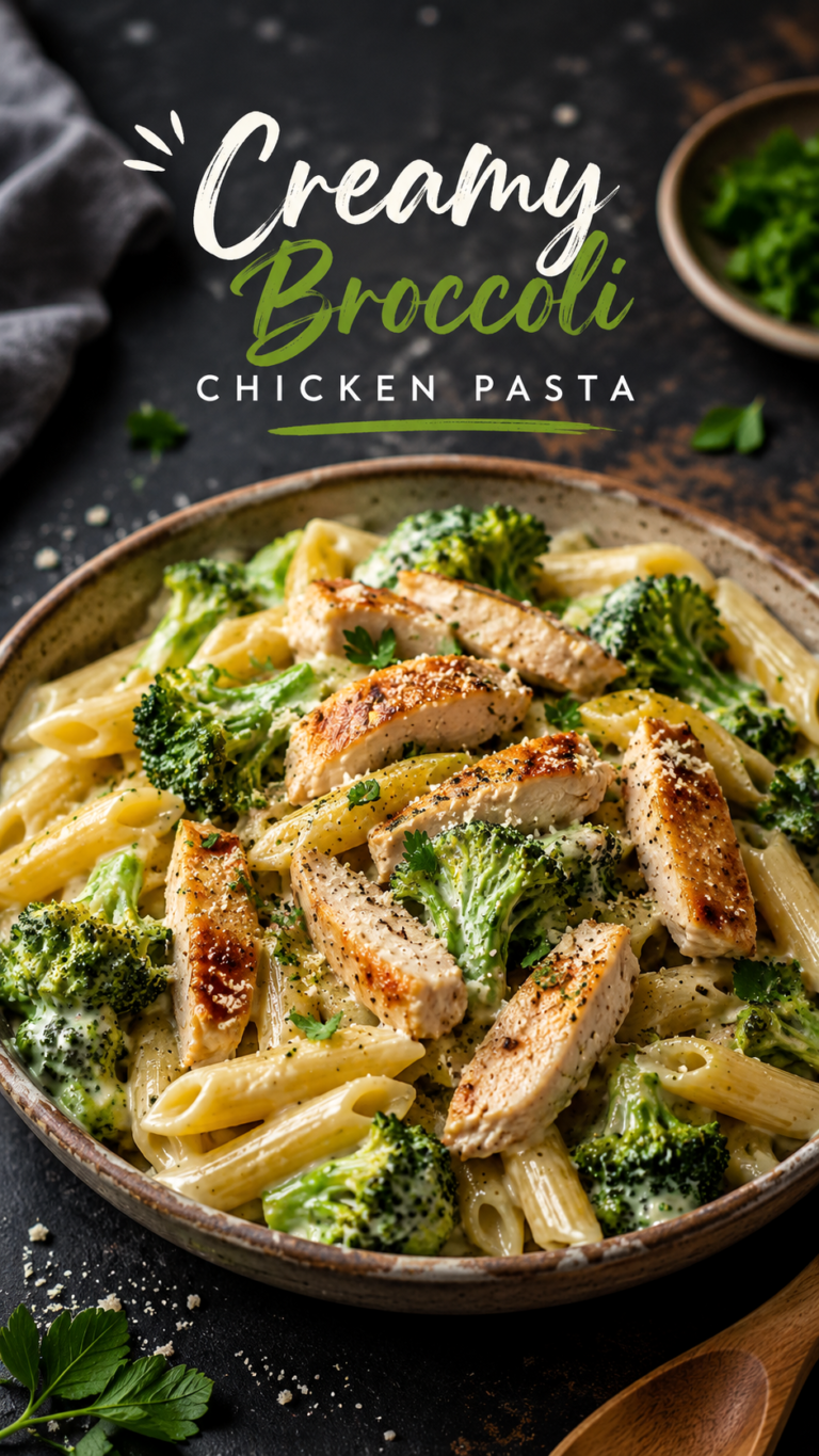 Healthy Chicken Broccoli Pasta Recipe  Easy High Protein Dinner