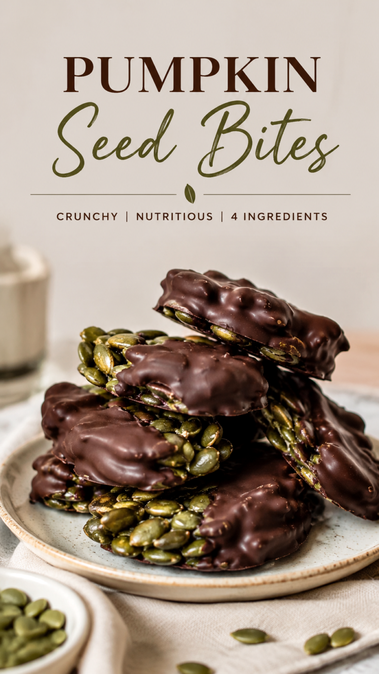 Healthy Dinner Recipes 4-Ingredient Pumpkin Seed Chocolate Bites
