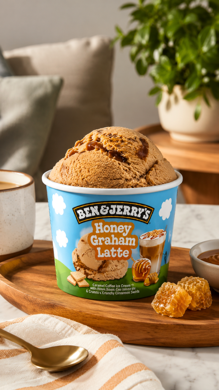 Healthy Honey Graham Latte Ice Cream Recipe for Easy Summer Desserts