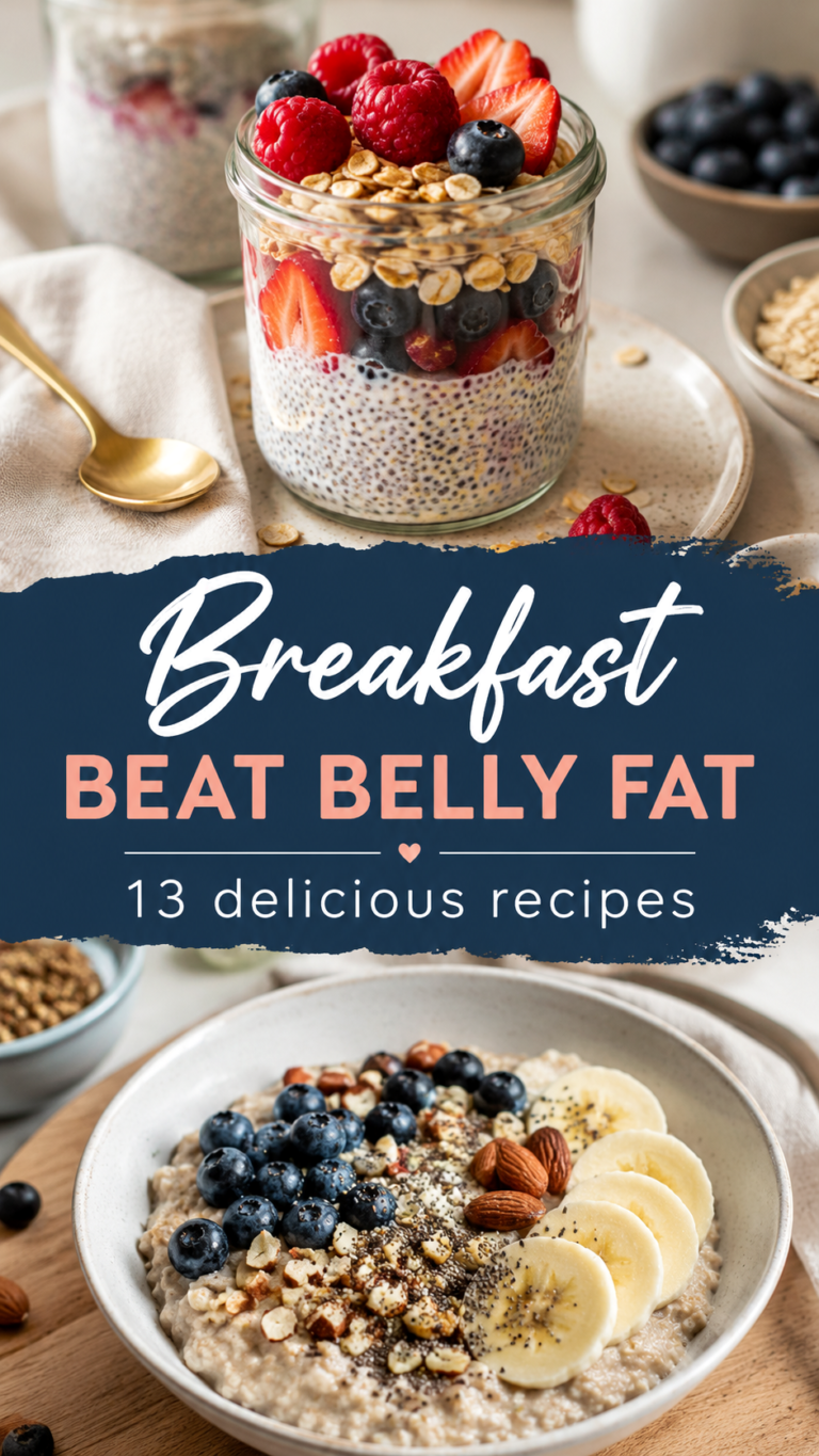 Healthy Oatmeal Breakfast Bowls with Berries for Weight Loss and Clean Eating