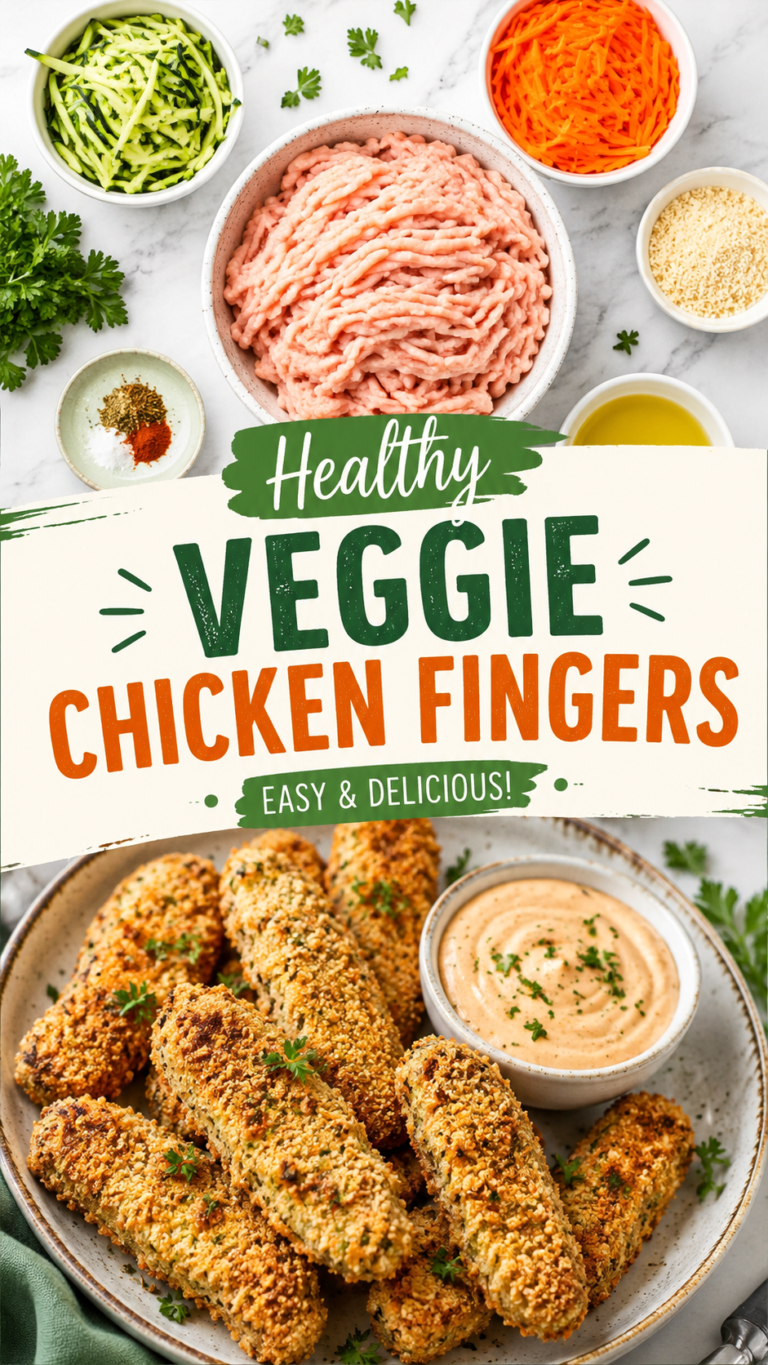 Healthy Veggie Chicken Fingers Recipe  Easy High Protein Family Dinner