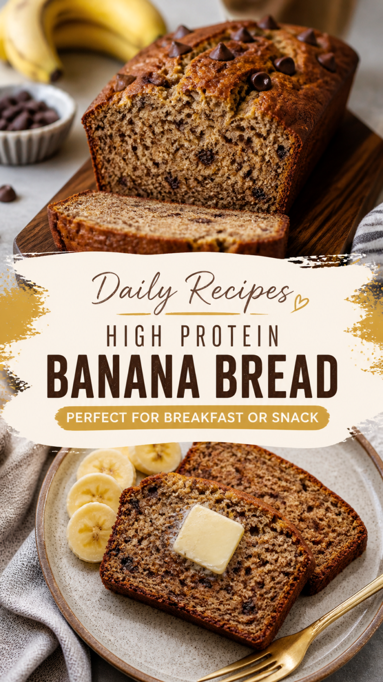 High Protein Banana Bread Recipe  Healthy Breakfast Meal Prep