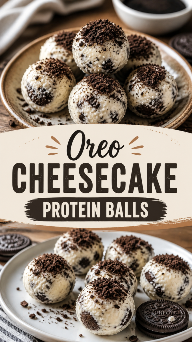 Oreo Protein Balls Recipe  Healthy Cream Cheese Snack Bites