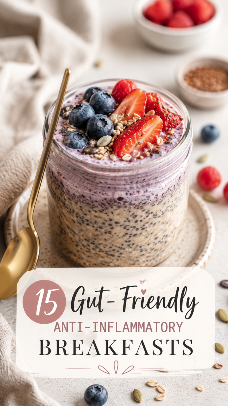 15 Gut Friendly Anti-Inflammatory Breakfast Recipes for a Healthy Morning Routine