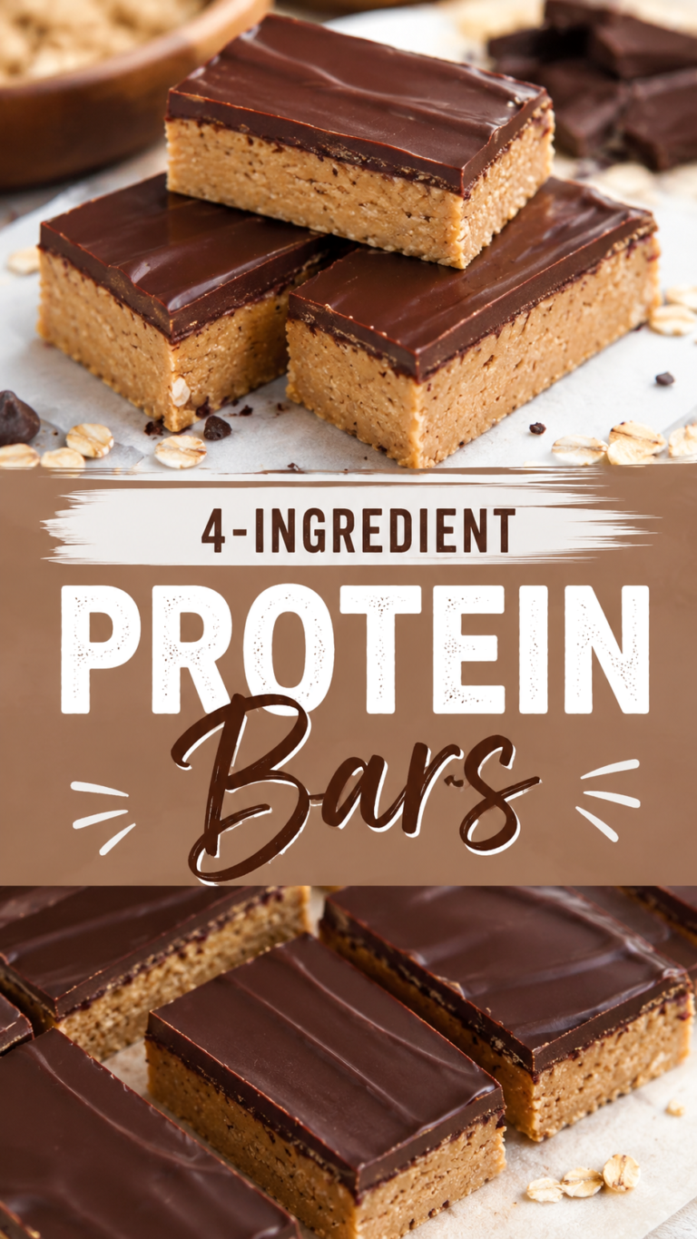 4 Ingredient Protein Bars Healthy Recipes Easy High Protein Snack for Meal Prep