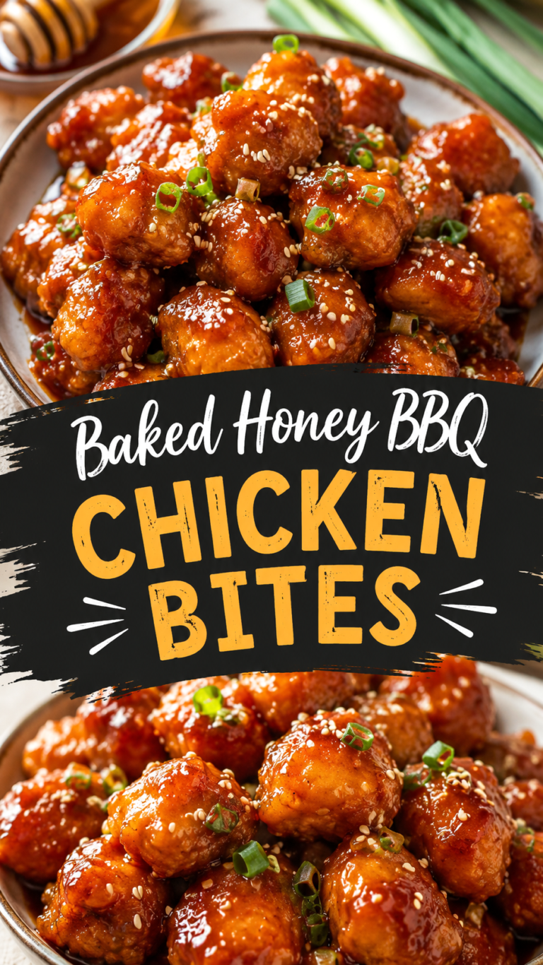 Baked Honey BBQ Chicken Bites Recipe Easy Oven Baked Chicken Recipes for Dinner
