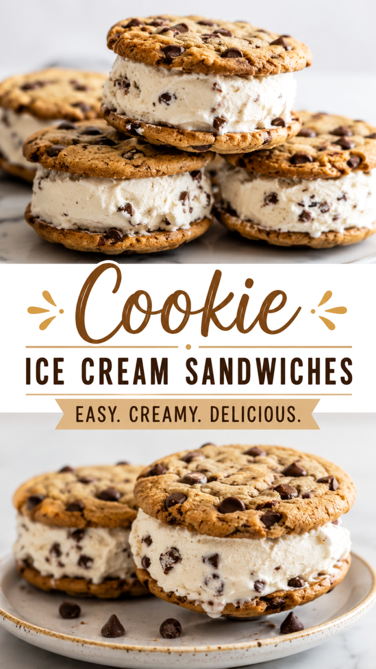 Brownie Ice Cream Sandwiches Recipe Easy Frozen Chocolate Dessert Treats