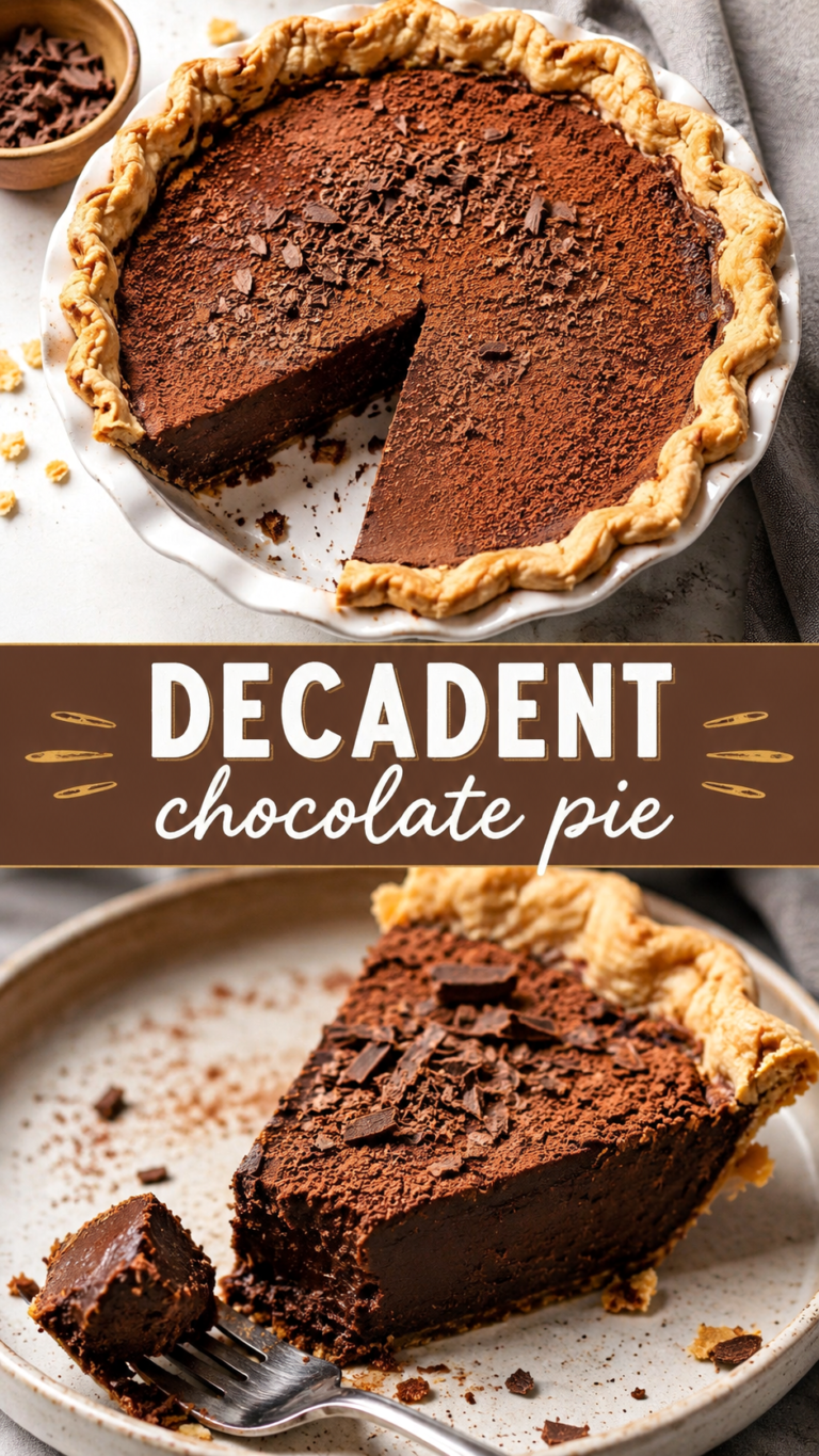 Easy Chocolate Chess Pie Recipe  Rich, Fudgy Southern Dessert Everyone Will Love