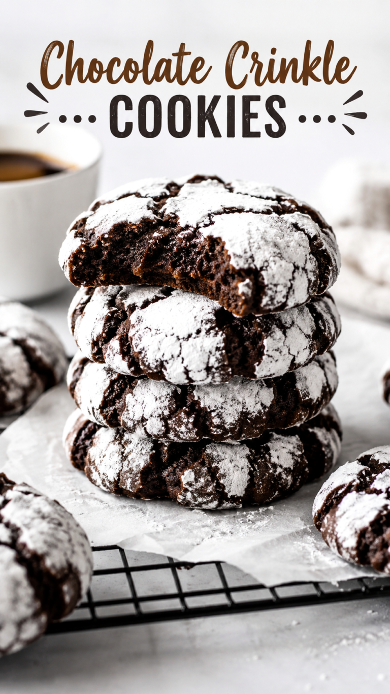 Easy Chocolate Crinkle Cookie Recipes for Soft, Fudgy Homemade Holiday Cookies