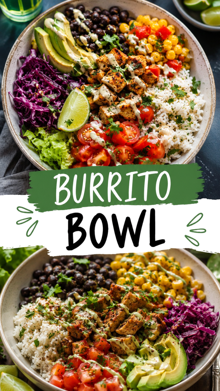 Healthy Burrito Bowl Recipe  Easy High Protein Dinner, Meal Prep  Healthy Lunch Ideas