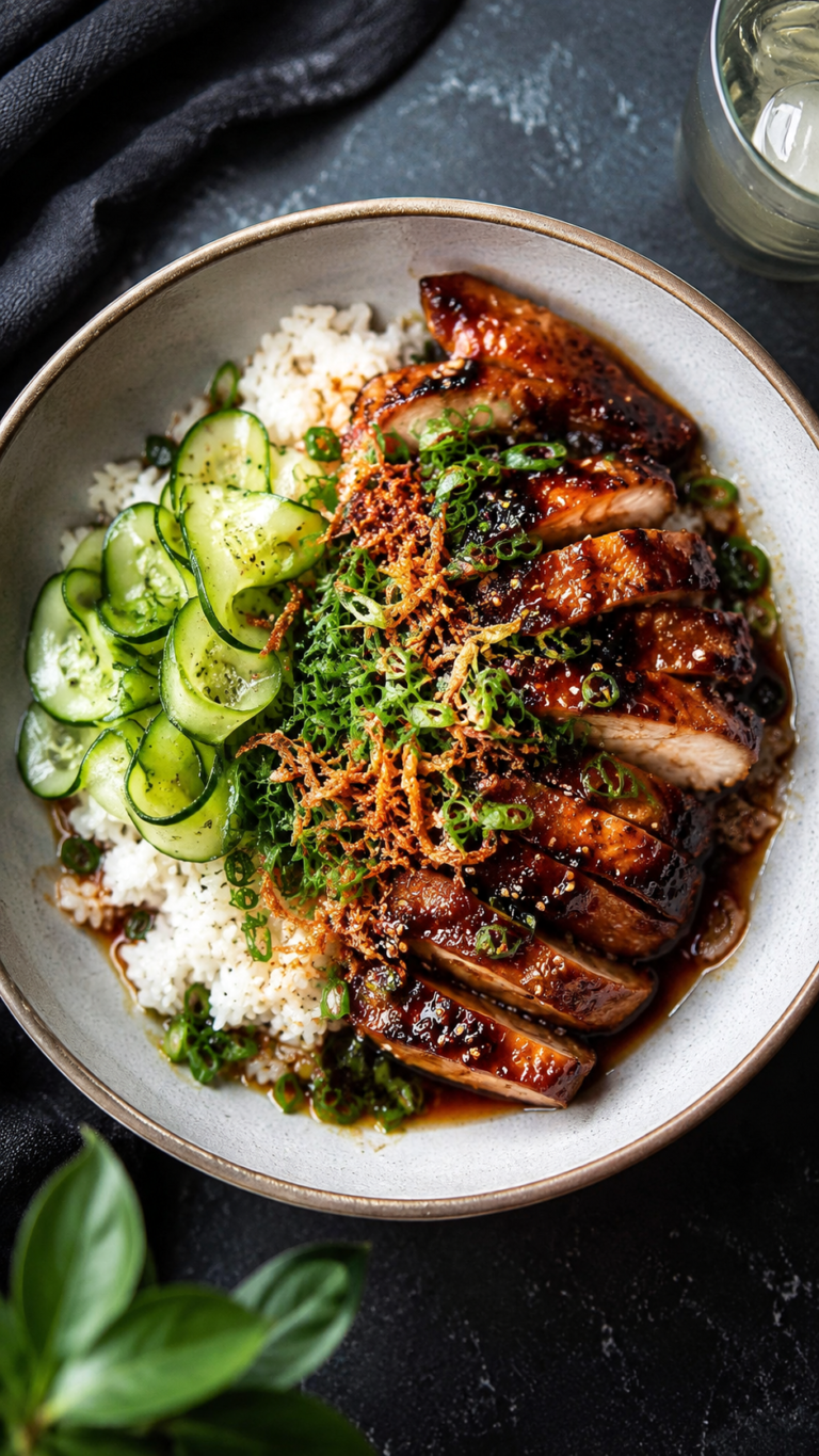 Healthy Chicken Rice Bowl Recipe  Easy High Protein Healthy Dinner Ideas