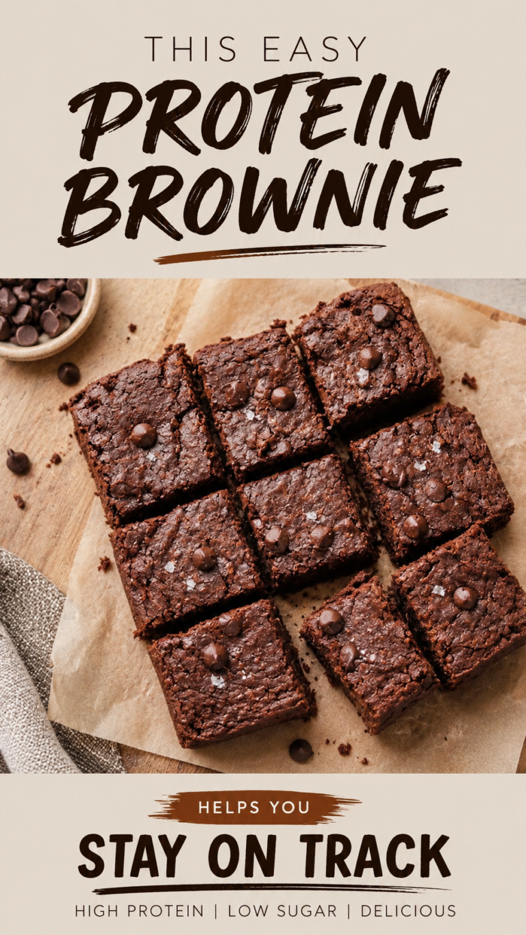 Healthy Protein Brownie Recipe for Weight Loss  Easy High Protein Healthy Dessert