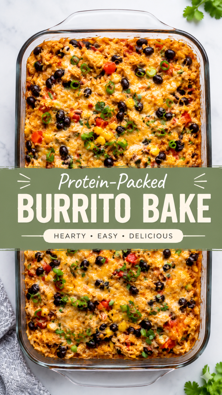 Healthy Protein-Packed Chicken Burrito Bake Recipe  Easy Healthy Dinner Recipe