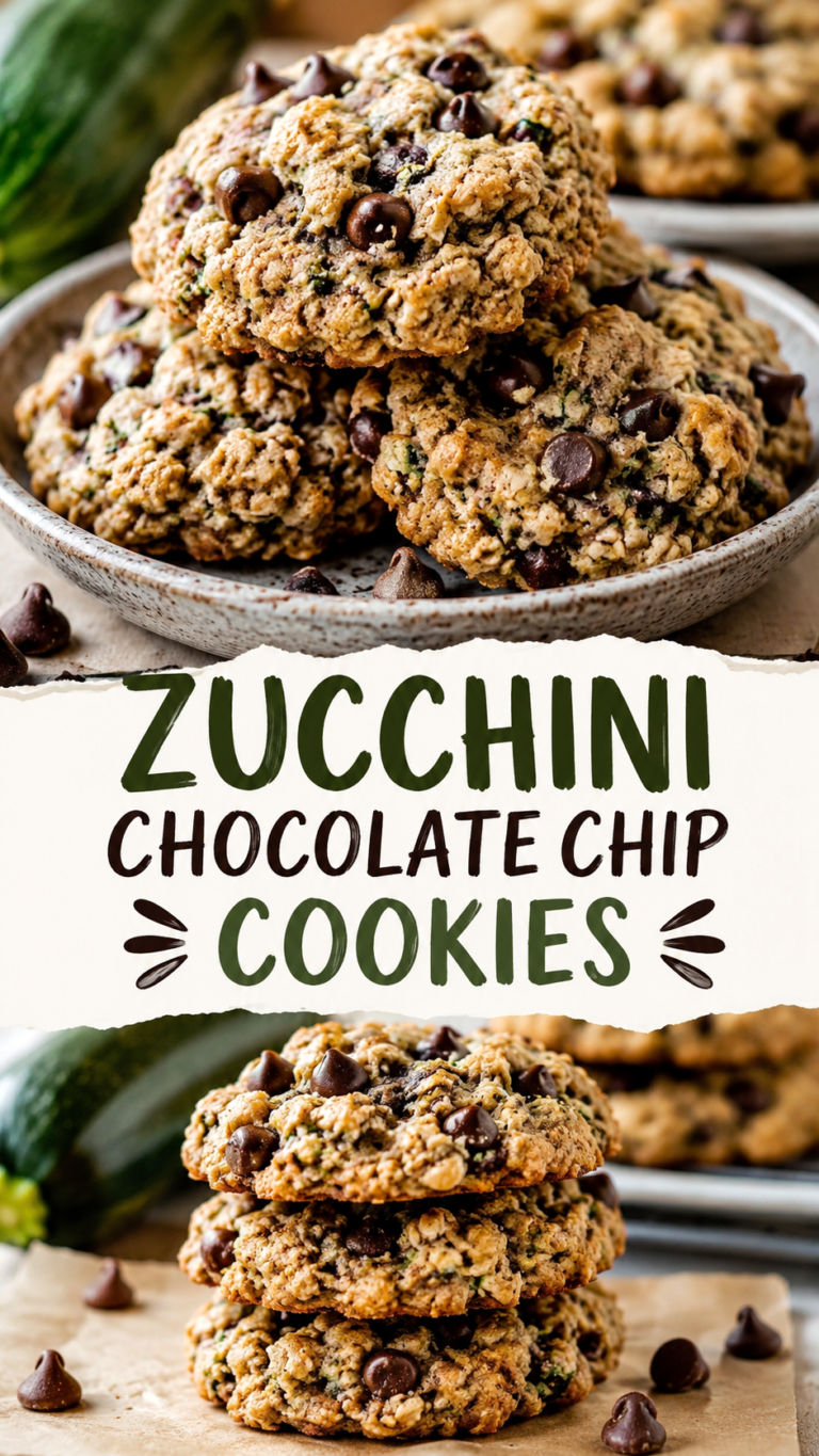Healthy Zucchini Chocolate Chip Cookies Recipe  Soft, Chewy Oatmeal Cookies