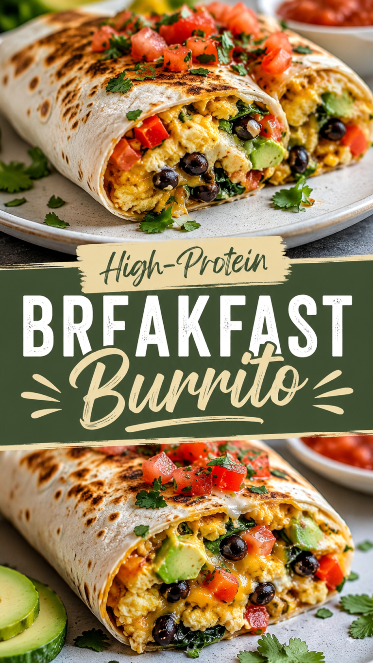 High Protein Breakfast Burrito Recipe Healthy Breakfast Ideas for Meal Prep  Weight Loss