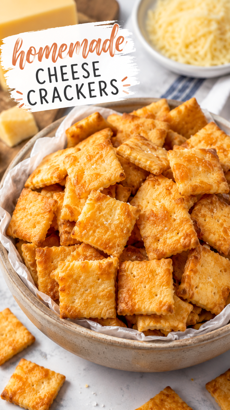 Homemade Cheese Crackers Recipe Easy Appetizer Recipes for Parties and Snacking