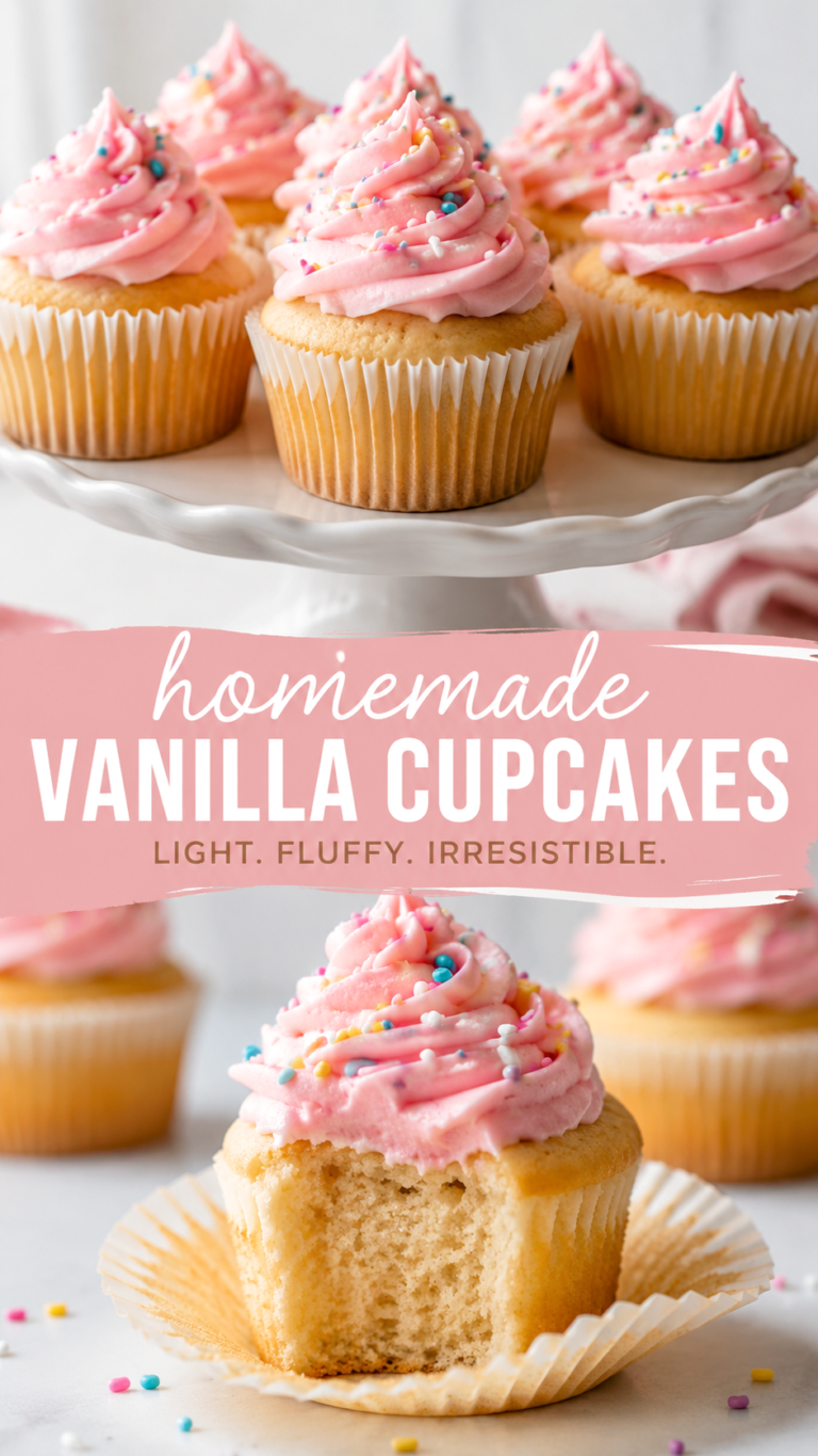 Simply Perfect Vanilla Cupcakes Recipe Easy Homemade Dessert Recipes for Any Occasion