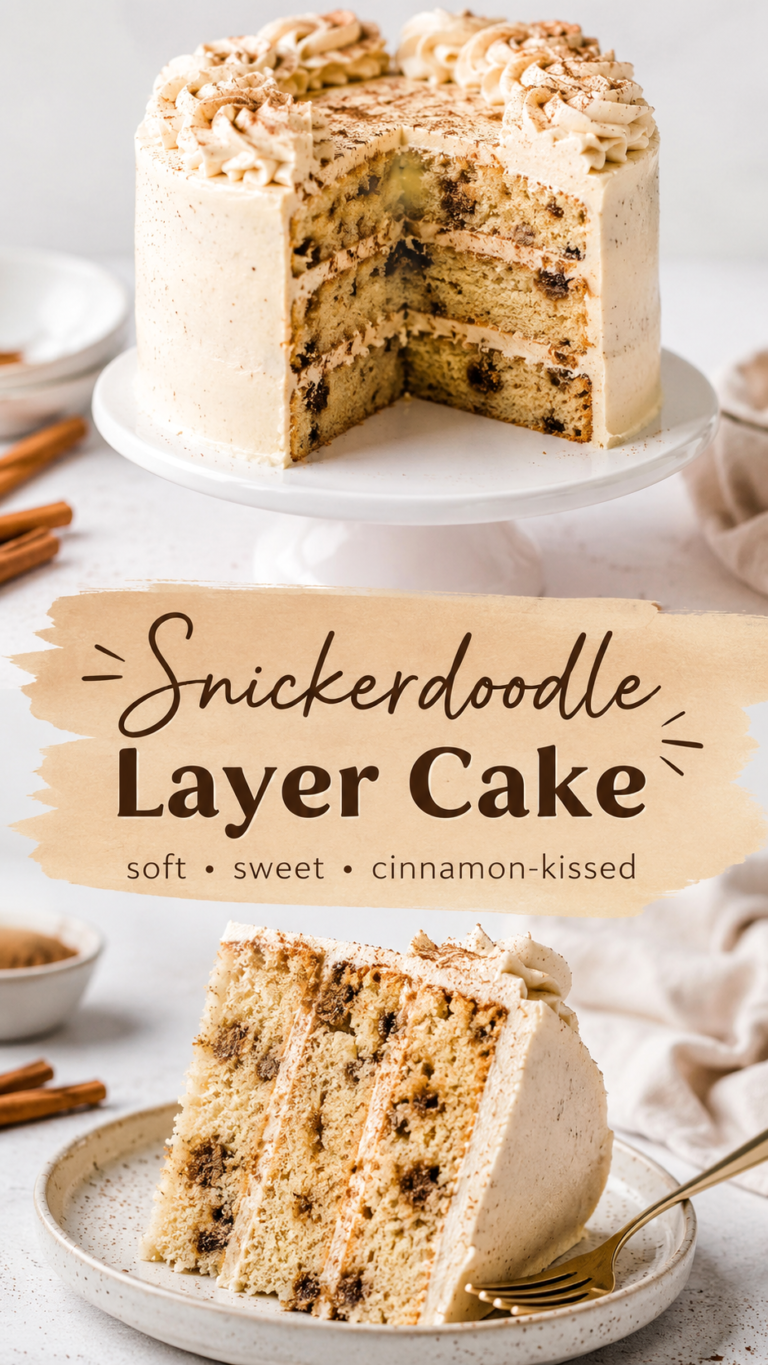Snickerdoodle Layer Cake Recipe  Easy Cinnamon Dessert Recipes for Every Occasion