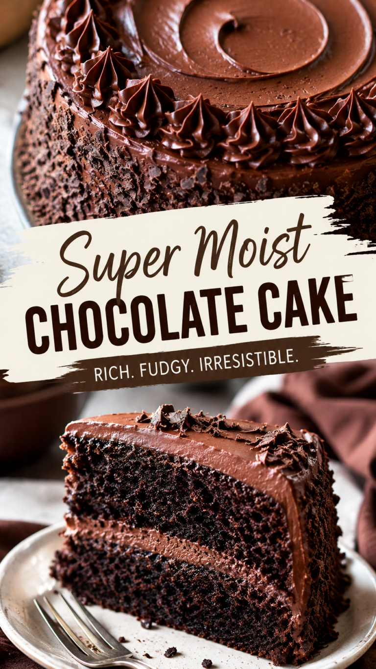 Super Moist Chocolate Cake Recipe Easy Homemade Dessert for Every Occasion