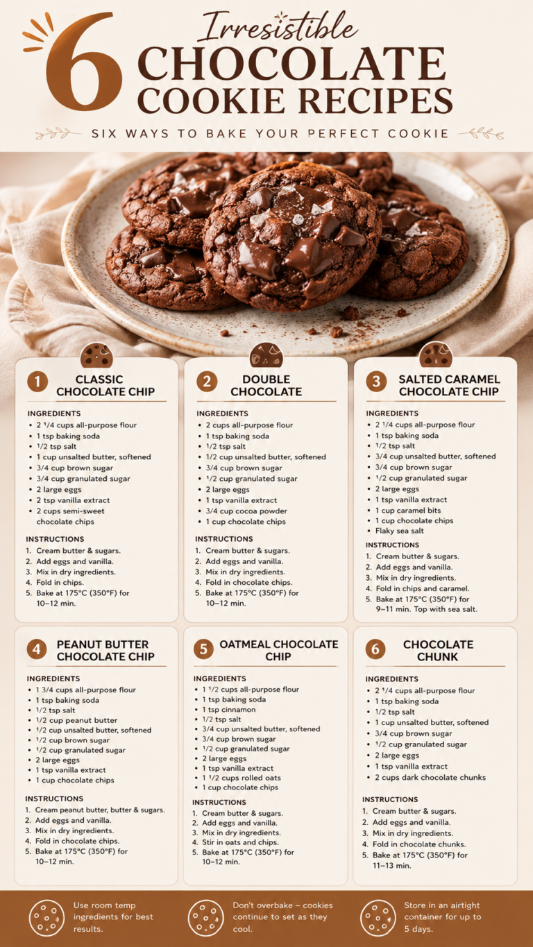 6 Chocolate Chip Cookie Recipes Easy Homemade Cookie Ideas